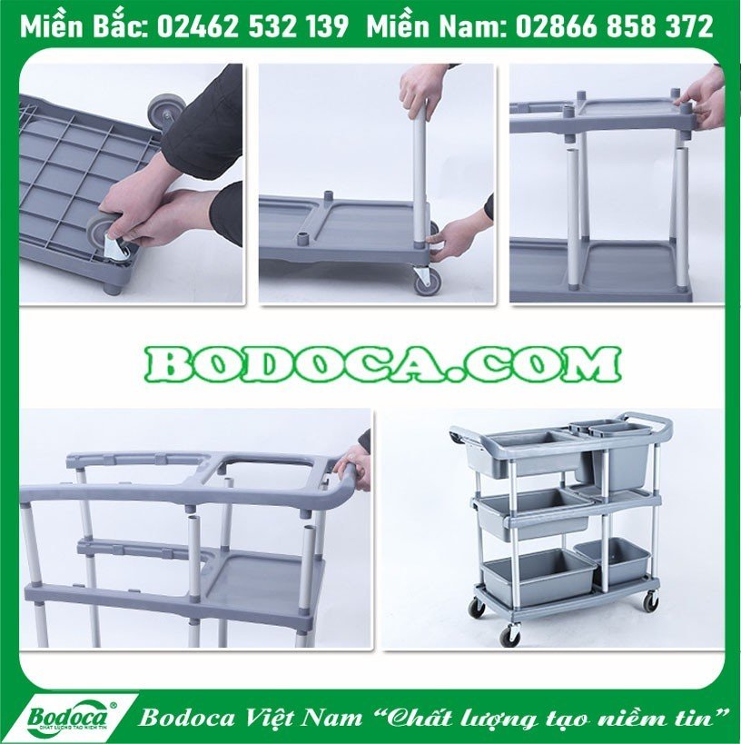 Xe đẩy bát đĩa bằng nhôm AF08183